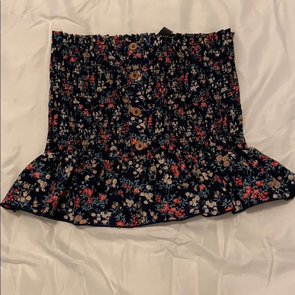 Strapless shirt